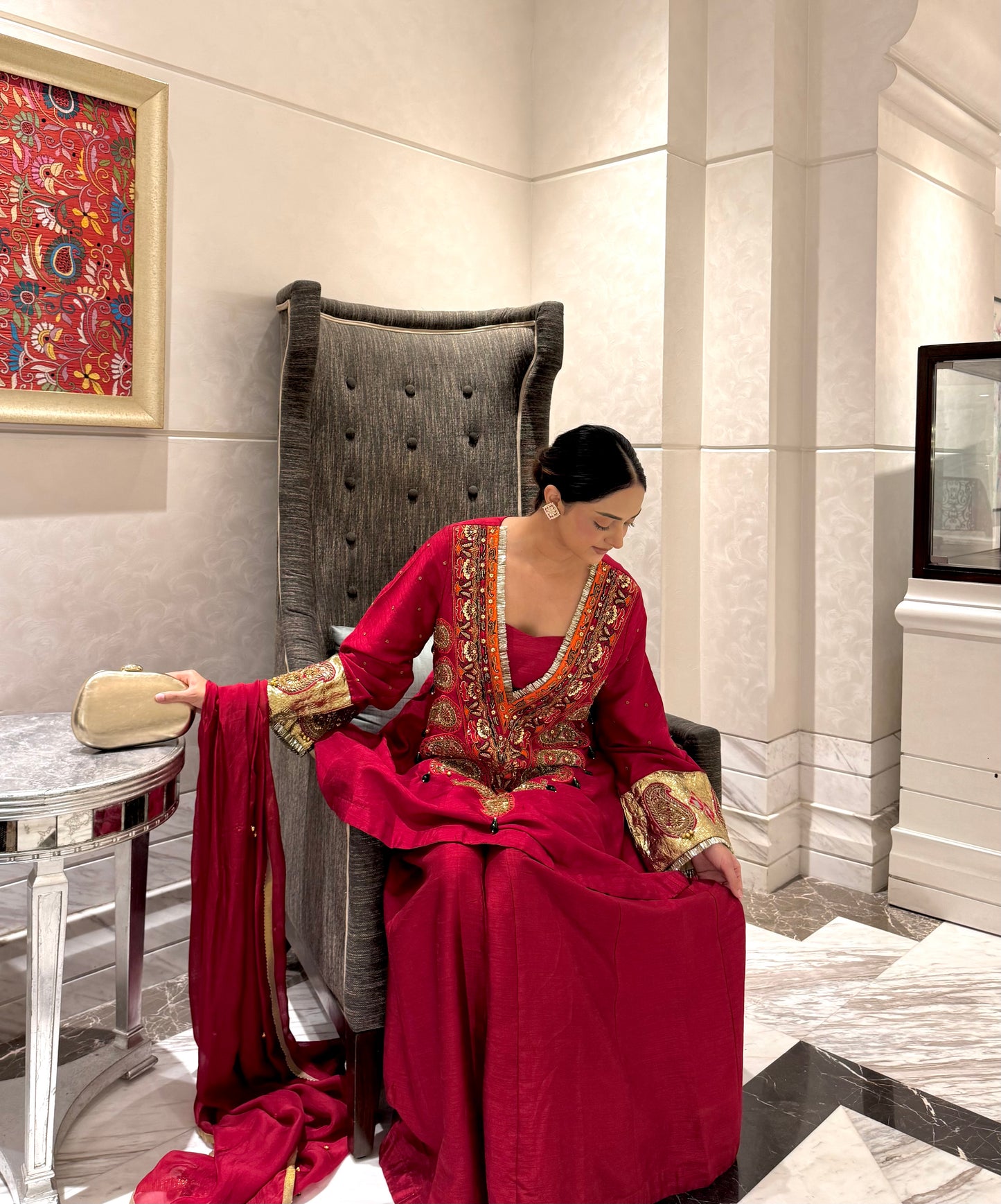 Gulzaar Ruby Suit Set
