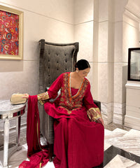 Gulzaar Ruby Suit Set