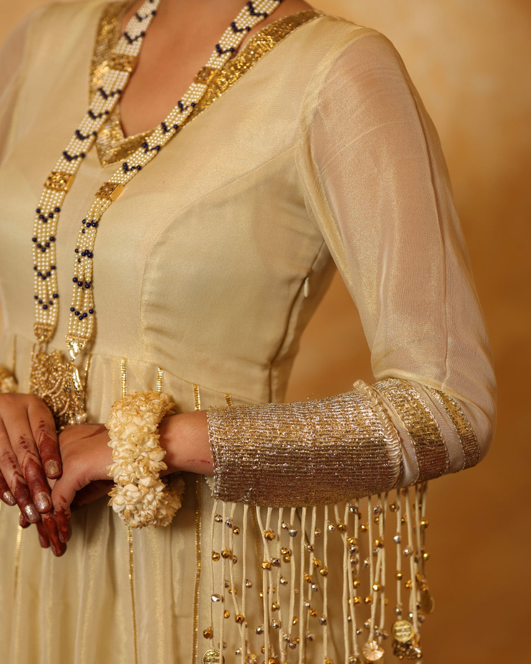 Anarkali in Gold