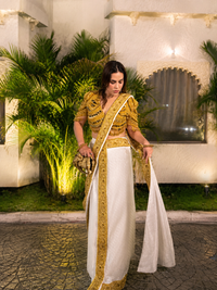 Gigi Gold Ready to wear Saree