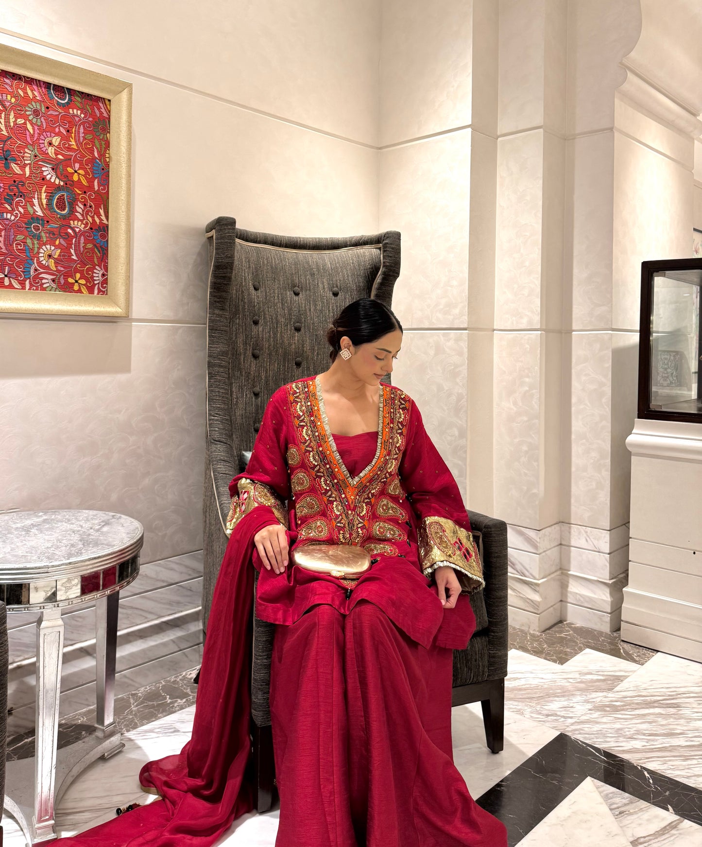 Gulzaar Ruby Suit Set
