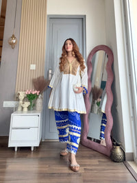 Blue Mulmul Noor Set