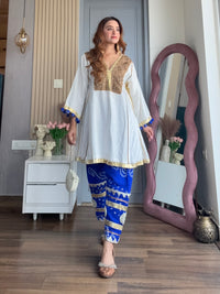 Blue Mulmul Noor Set
