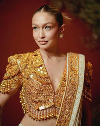 Gigi Gold Ready to wear Saree