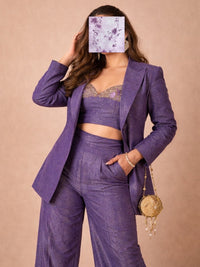Purple Dusk Blazer Set