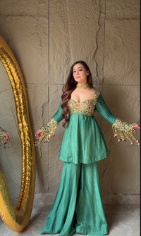 Emerald Noor Sharara Set