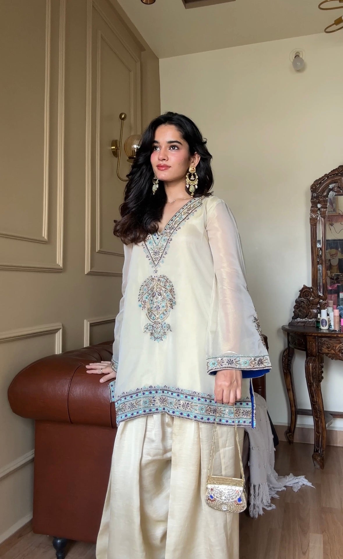 Navy Farshi Suit Set