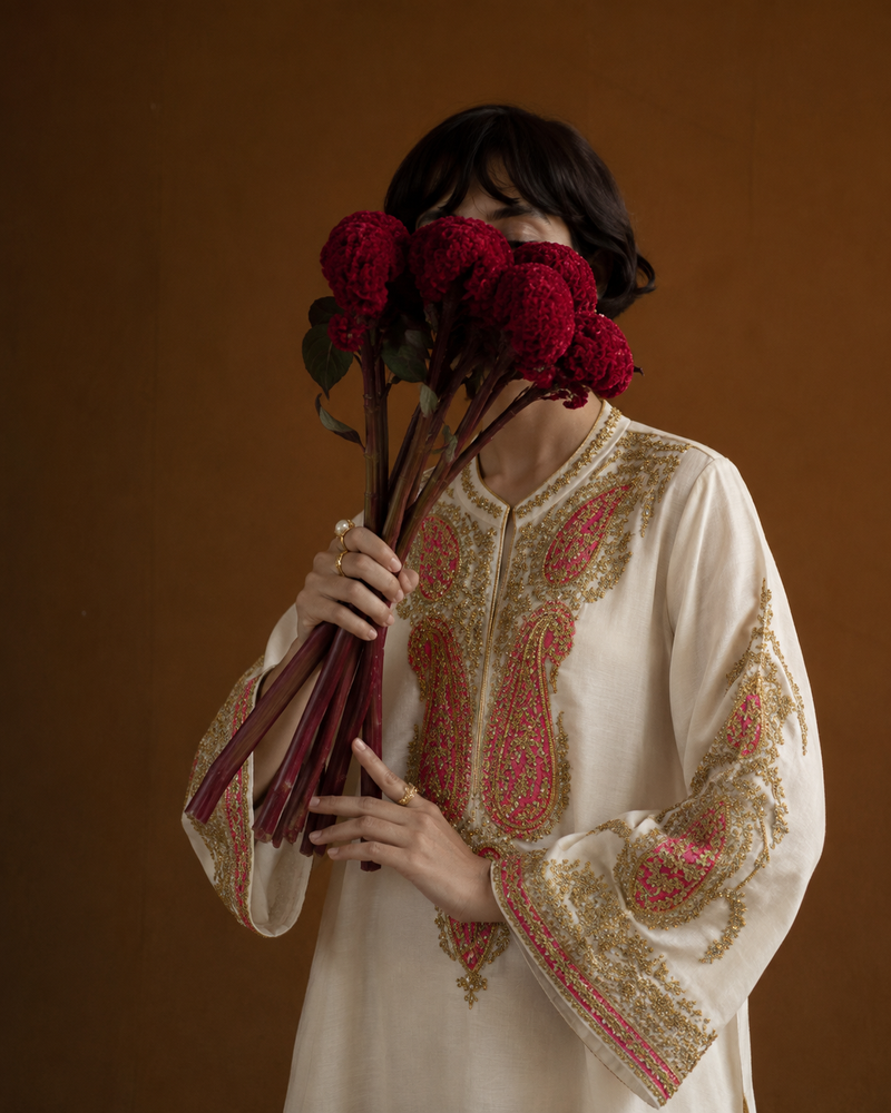 Liza Silk Zari & Sequin Set