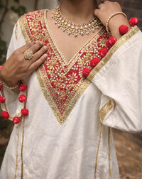 Mulmul Red Noor Set