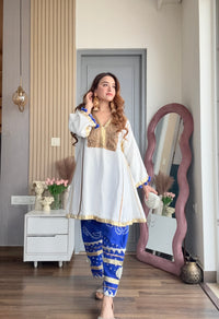 Blue Mulmul Noor Set