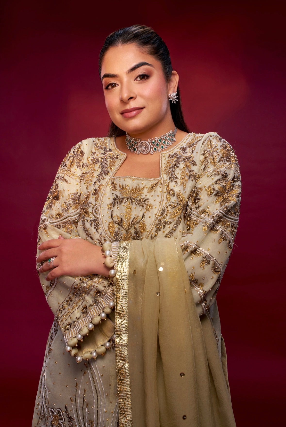 Noor-E-Zari Embroidered Punjabi Suit Set