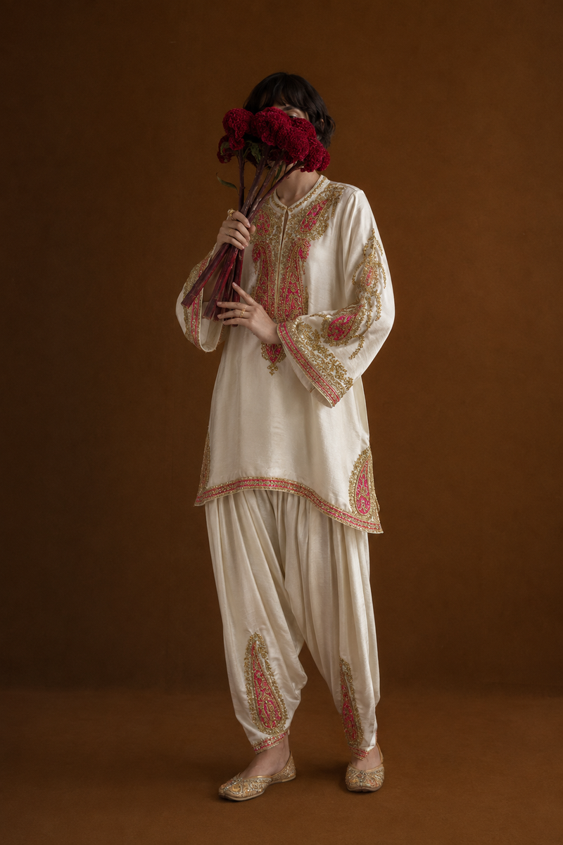 Liza Silk Zari & Sequin Set