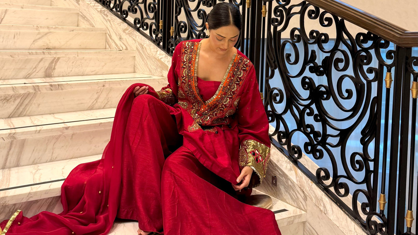 Gulzaar Ruby Suit Set