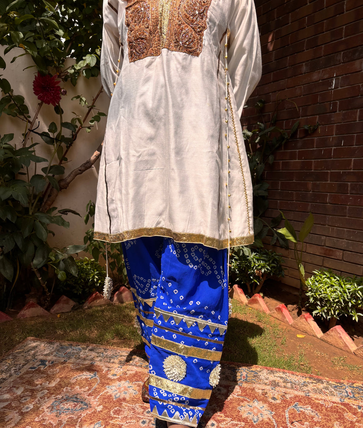 Blue Mulmul Noor Set