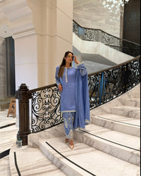 Armani Silk Dabka Zari Set