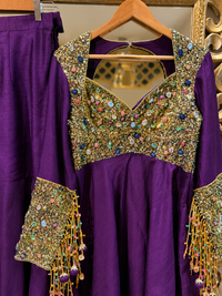 Royal Amethyst Sharara Set