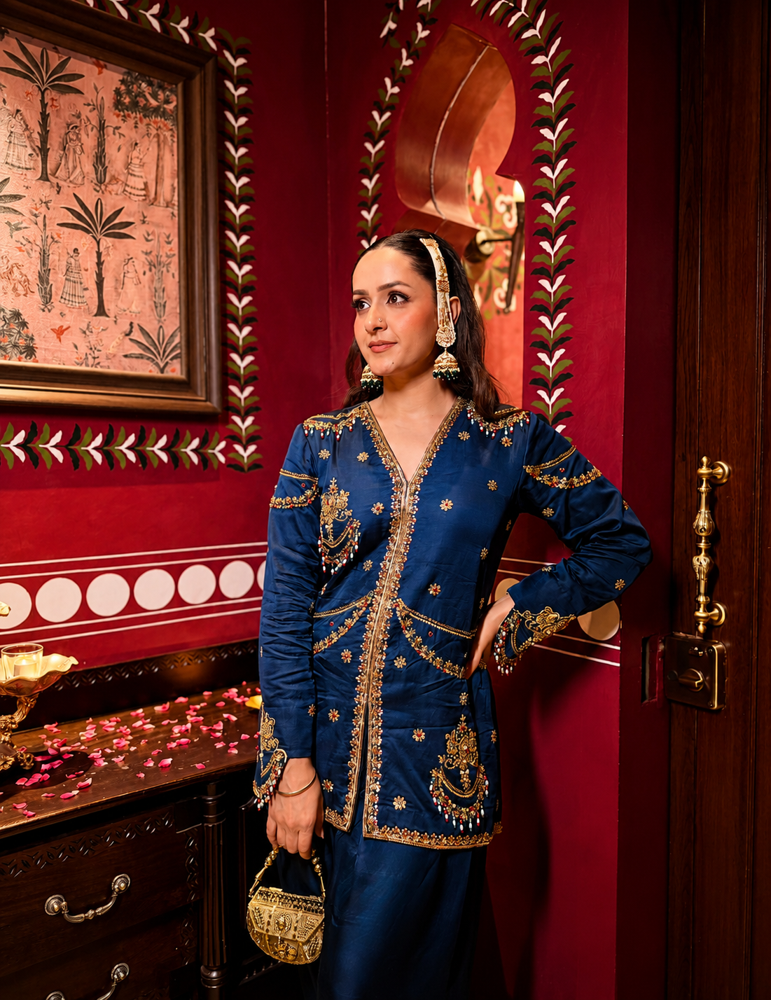 Midnight Maharani Handcrafted Salwar Set