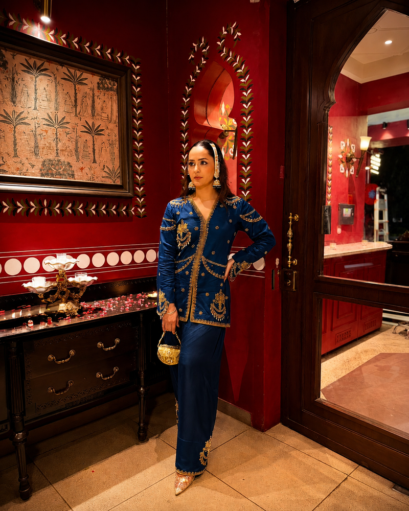 Midnight Maharani Handcrafted Salwar Set