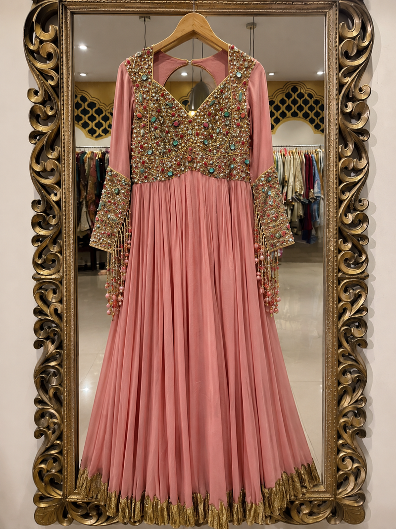 Rose Quartz Anarkali