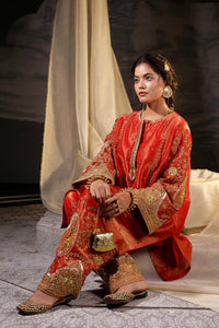 Dulhan Pure Glass Silk Ensemble
