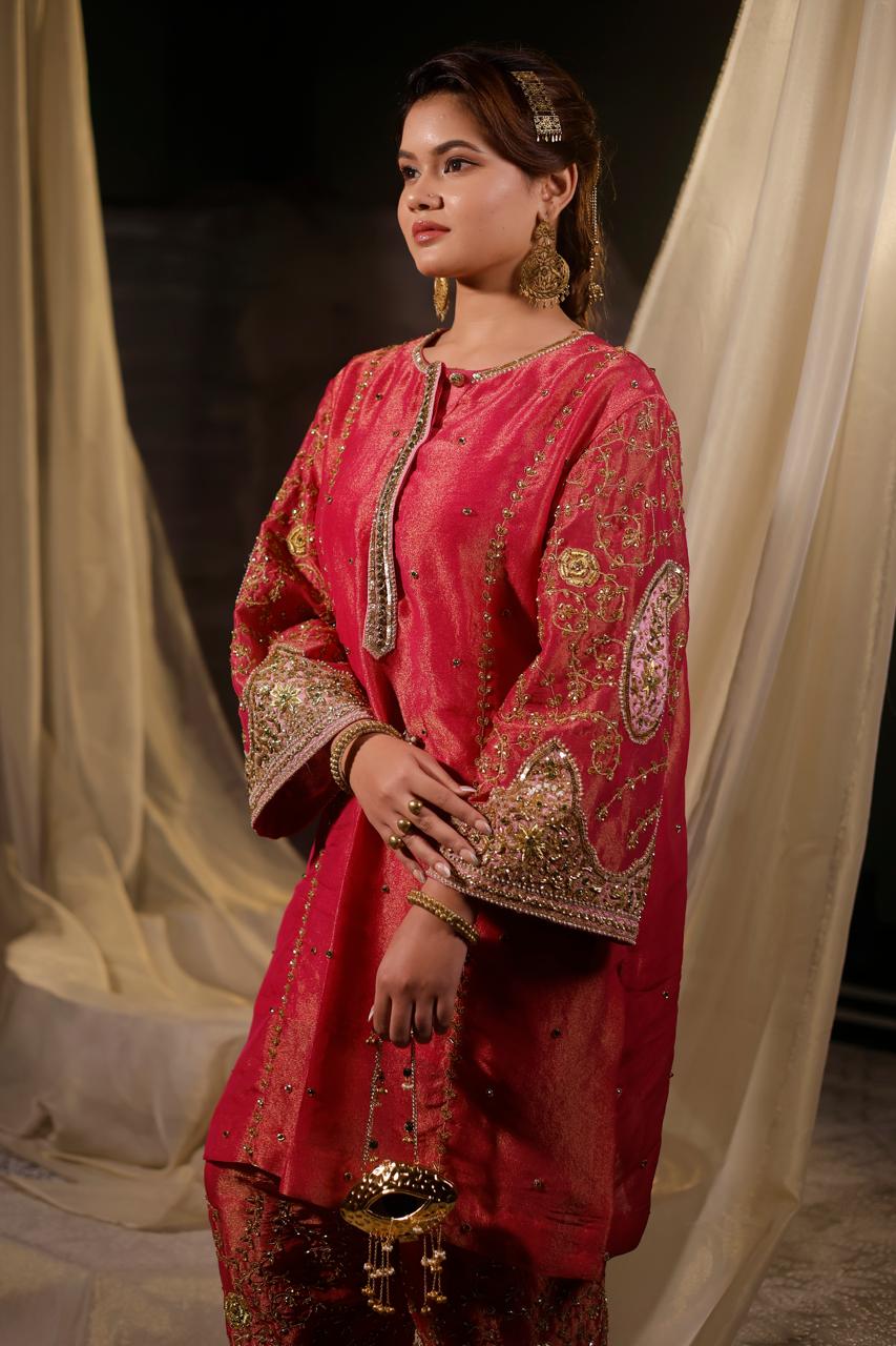 Begum Pure Glass Silk Ensemble