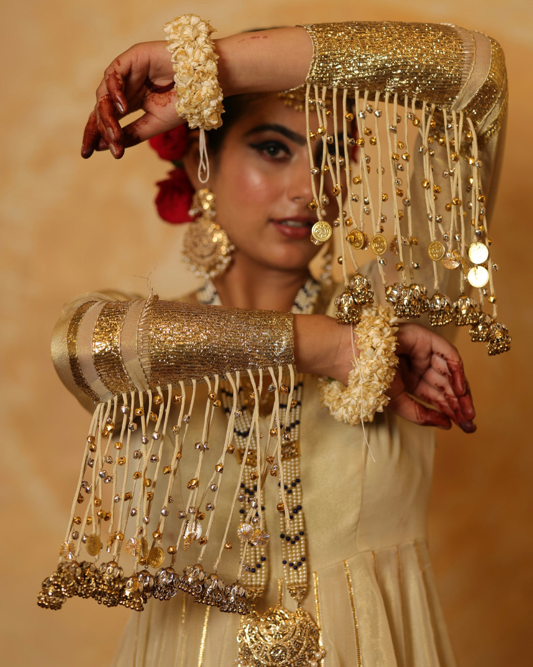 Anarkali in Gold