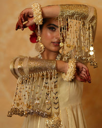 Anarkali in Gold