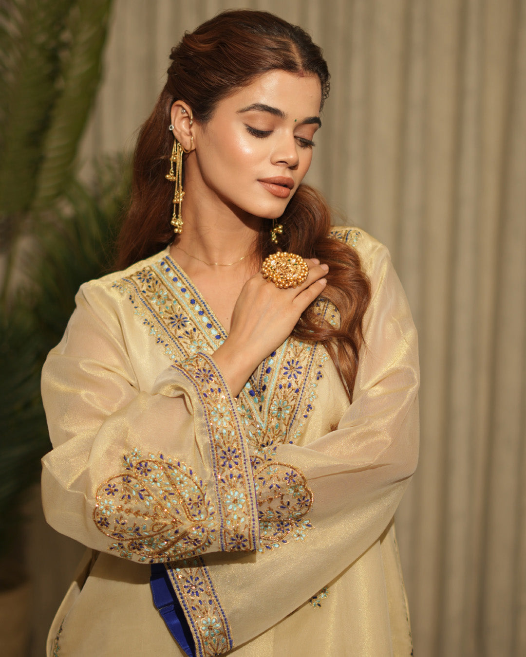 Navy Farshi Suit Set