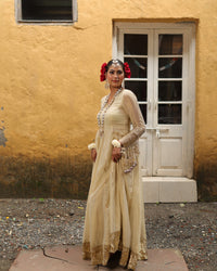 Anarkali in Gold