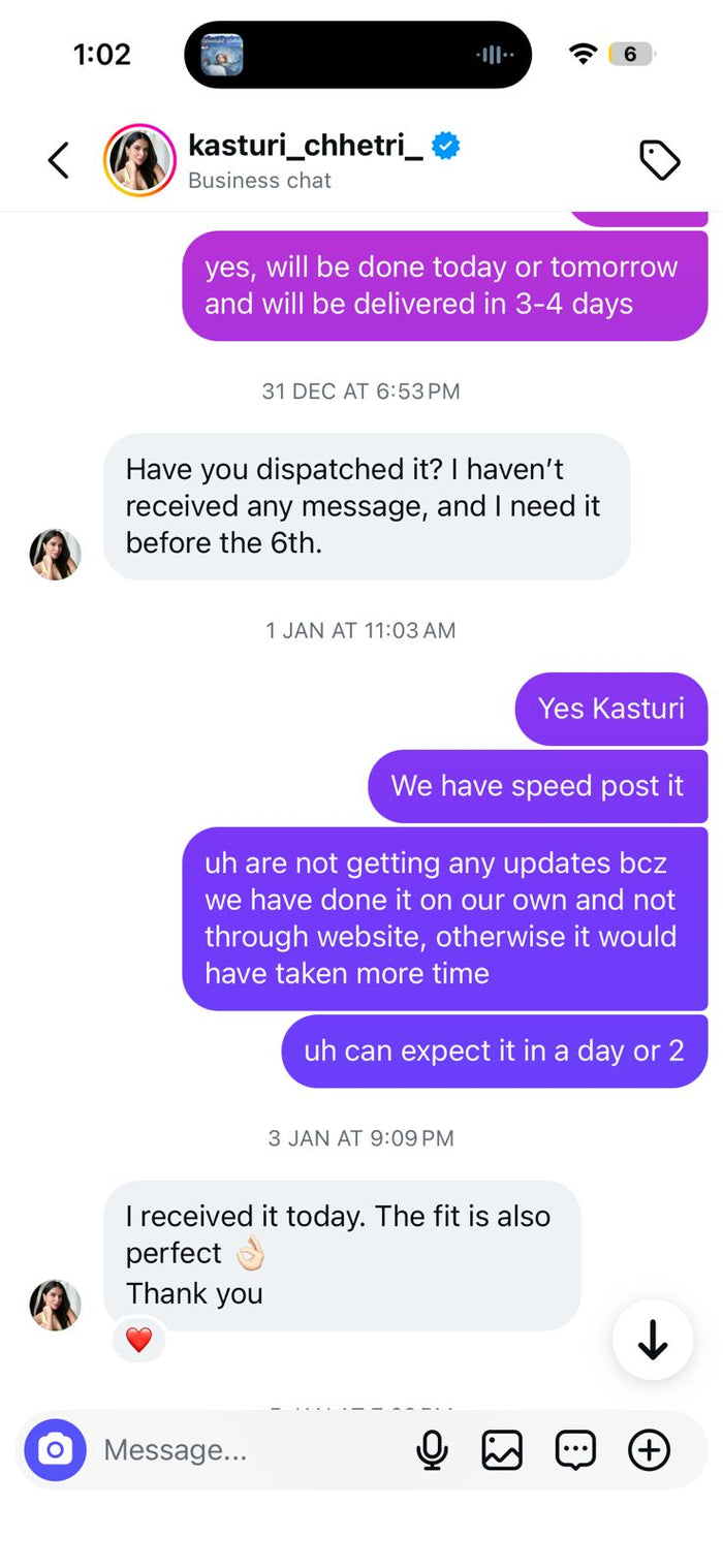 Customer testimonial