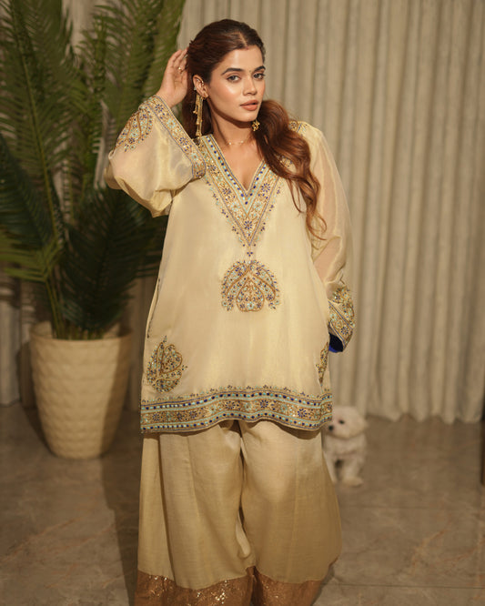Navy Farshi Suit Set